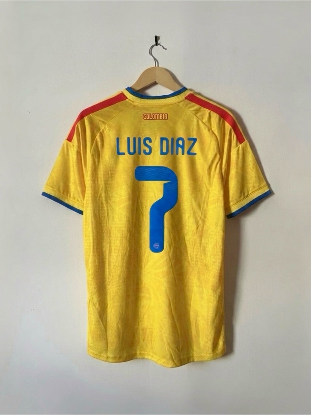 Luis Diaz #7 Colombia 2026 Jersey Soccer Fan Version Size Medium